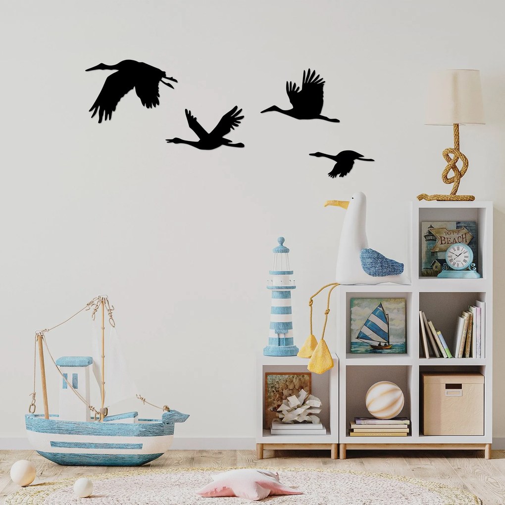 Acessório Decorativo de Parede em Metal Stork – Preto – 20 x 30 cm, 17