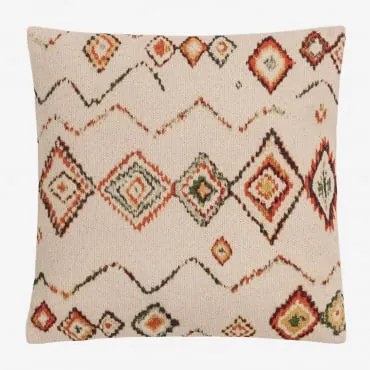 Almofada Quadrada de Algodão (45x45 cm) Nilai Ethnic Colors - Sklum