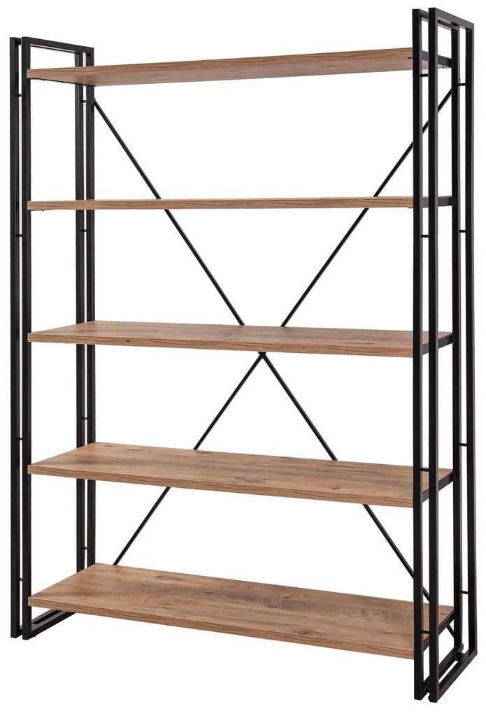 Estante Cosmo – Atlantic Pine Black – 130x180x35 cm