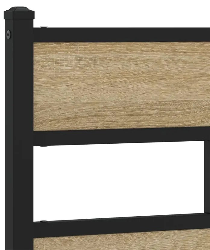 Cabeceira de cama 100cm derivados madeira/ferro carvalho sonoma