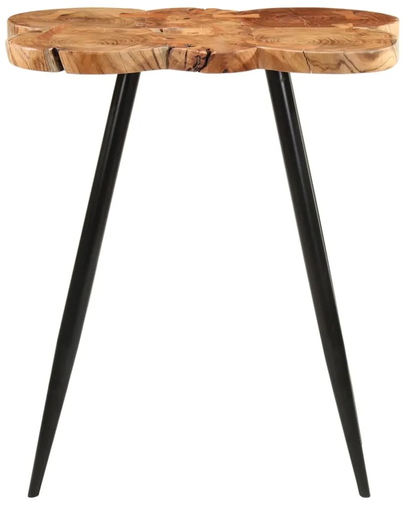 Mesa de bar tronco de madeira 90x54x105 cm acácia maciça