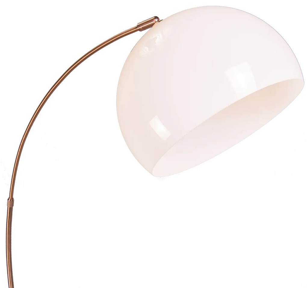 Moderna lâmpada de arco cobre com abajur branco - Arc Basic Country / Rústico,Moderno