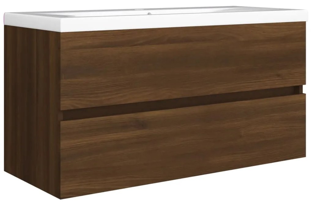 Móvel p/ lavatório 90x38,5x45cm derivado madeira carvalho cast.