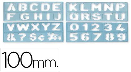 Escantilhao Letras e Numeros 100mm