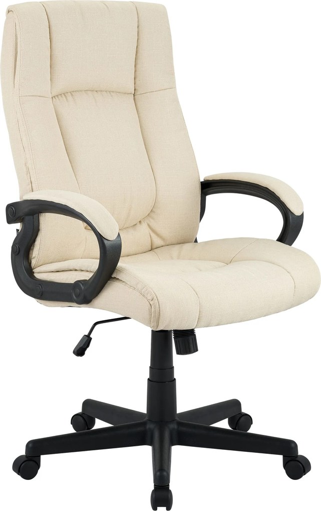 Cadeira de escritório XL Sparta de tecido Creme