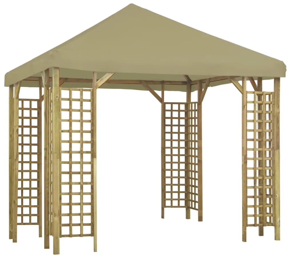 vidaXL Gazebo 3x3 m bege