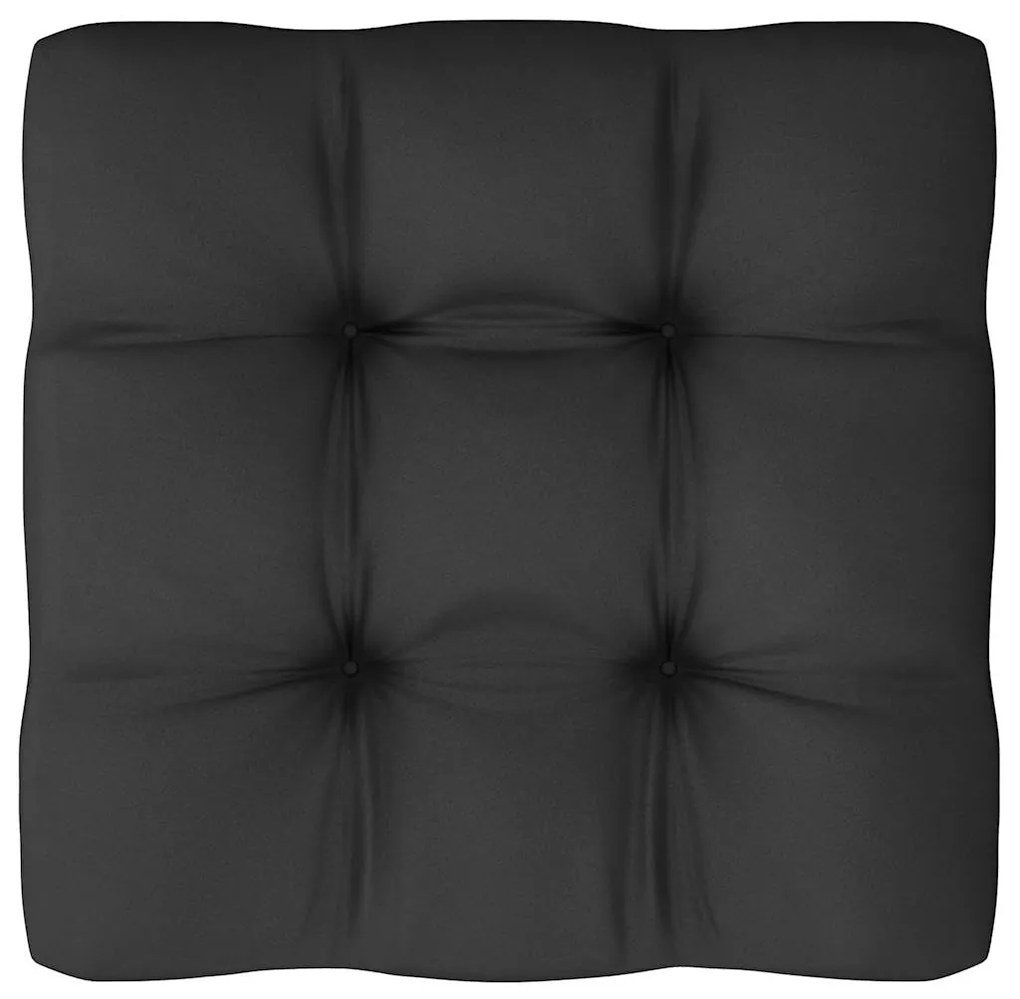 6 pcs conjunto lounge de jardim com almofadões pinho maciço