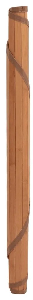 Tapete redondo 100 cm bambu castanho