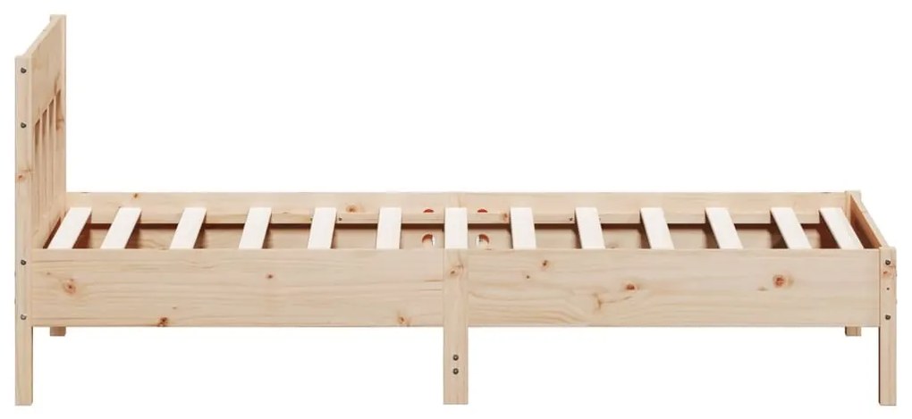 Cama sem colchão 90x190 cm madeira de pinho maciça