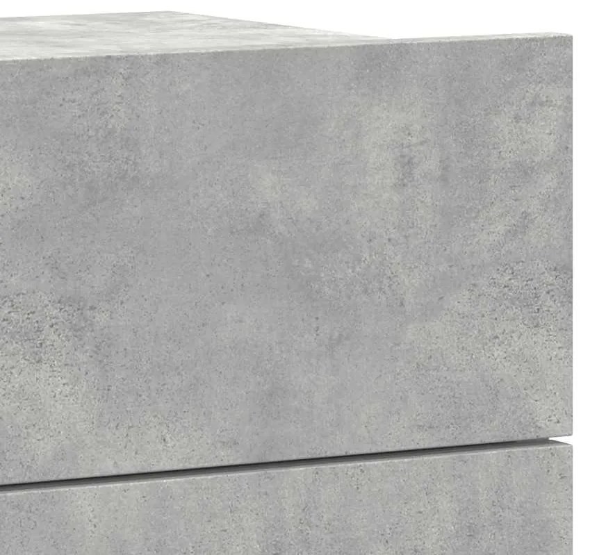 Mesas de cabeceira 2 pcs 40x30x30 cm derivados madeira cinzento