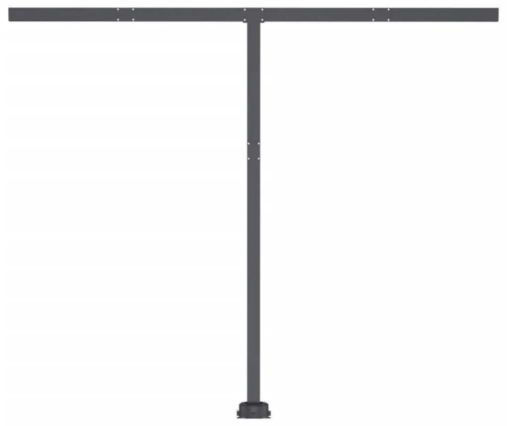 Toldo automático com LED e sensor de vento 300x250 cm antracite