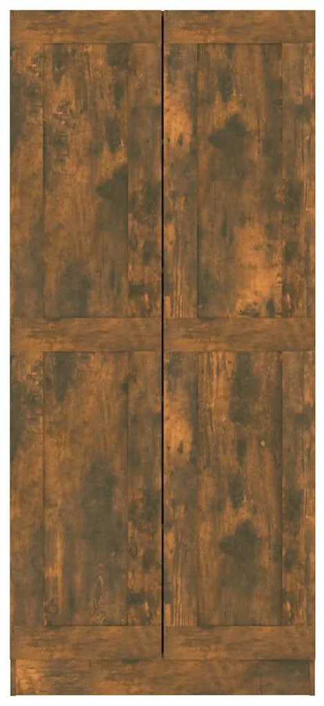 Estante 82,5x30,5x185,5 cm derivados de madeira carvalho fumado