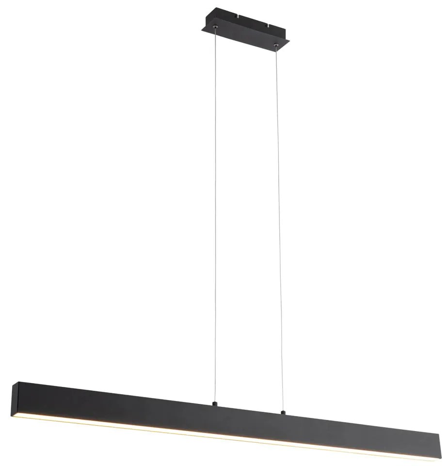 Candeeiro Suspenso Preto com LED, Regulável em 3 Passos (2700-4000K) e Interruptor DIP - Keane