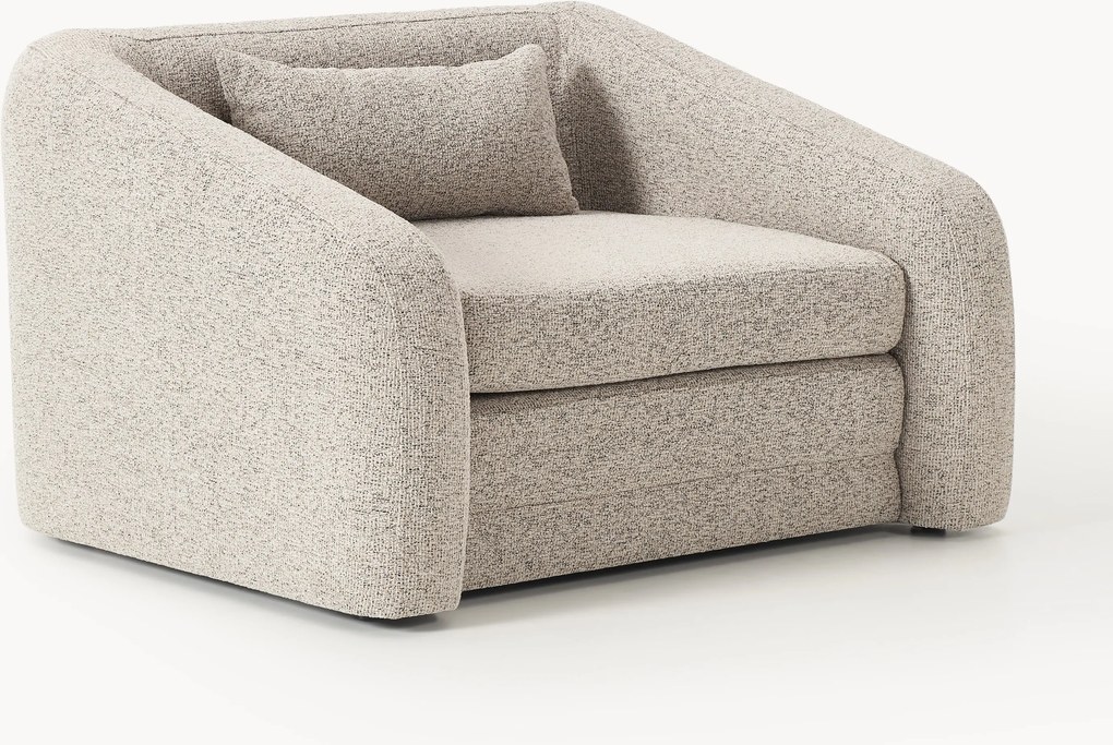 Poltrona-cama em bouclé Eliot