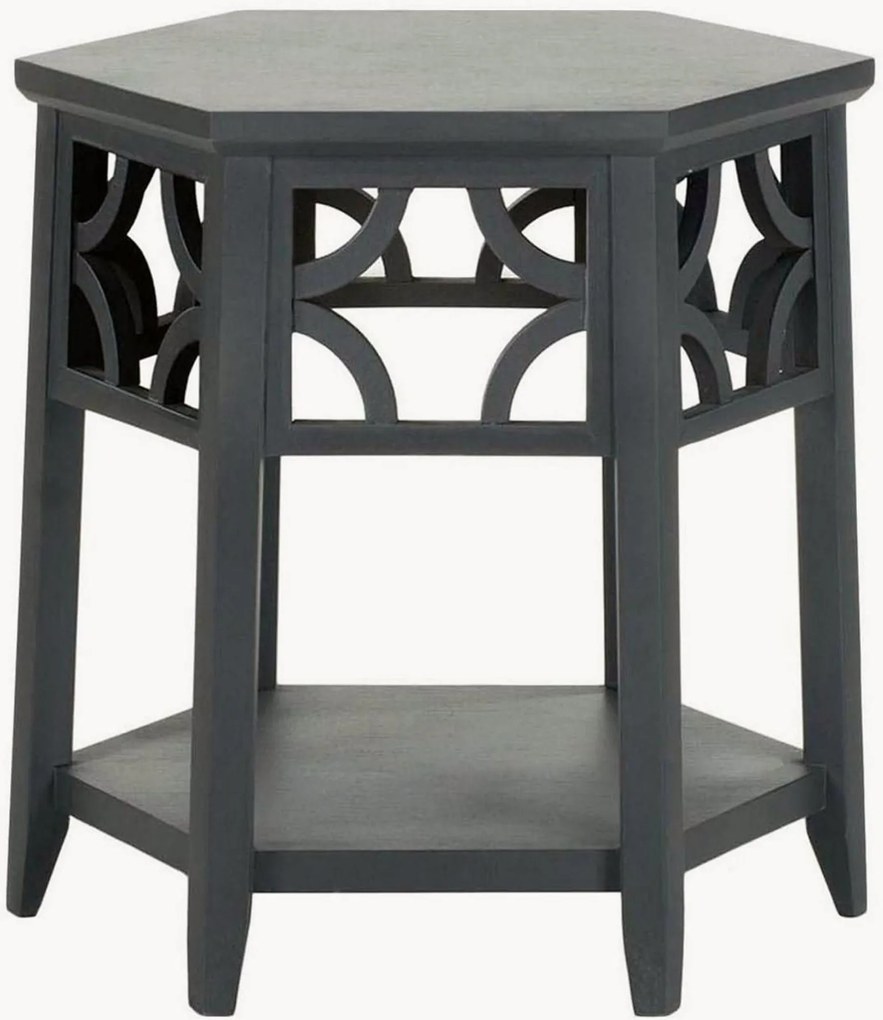 Mesa de apoio redonda em madeira Bayur Lauren