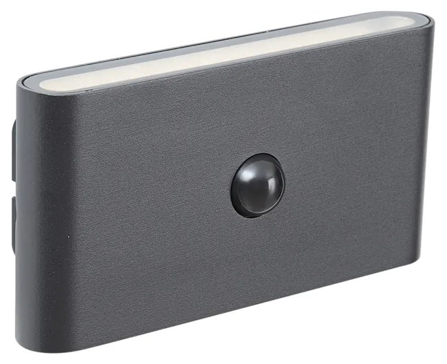 Candeeiro de Parede Preto Sensor Magnético de 4 Níveis Incl. LED Recarregável - Batt Moderno