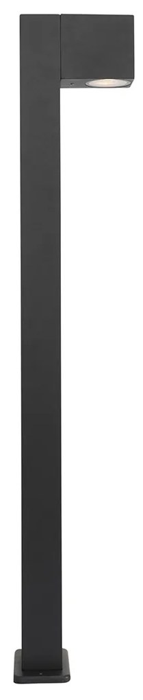 Candeeiro de pé exterior industrial cinzento escuro 80 cm IP44 - Baleno