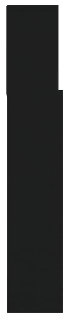 Armário de cabeceira 180x19x103,5 cm preto