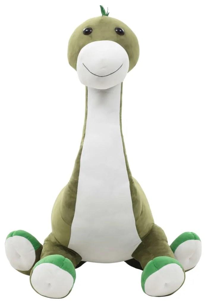 Dinossauro brontossauro de peluche verde