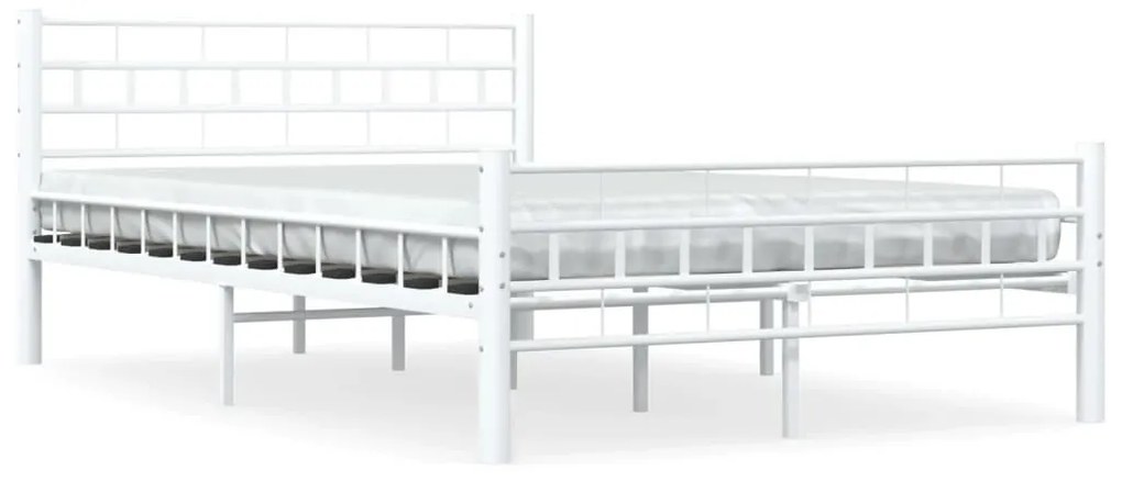 Estrutura de cama 120x200 cm metal branco