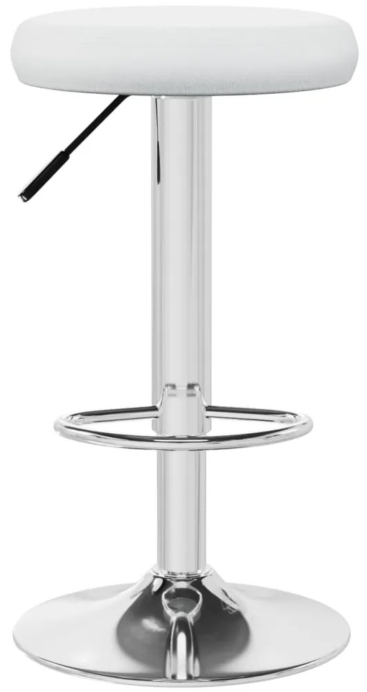 Bancos de bar 2 pcs couro artificial branco