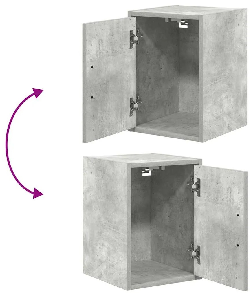 Armários de parede para garagem 2pcs derivados de madeira
