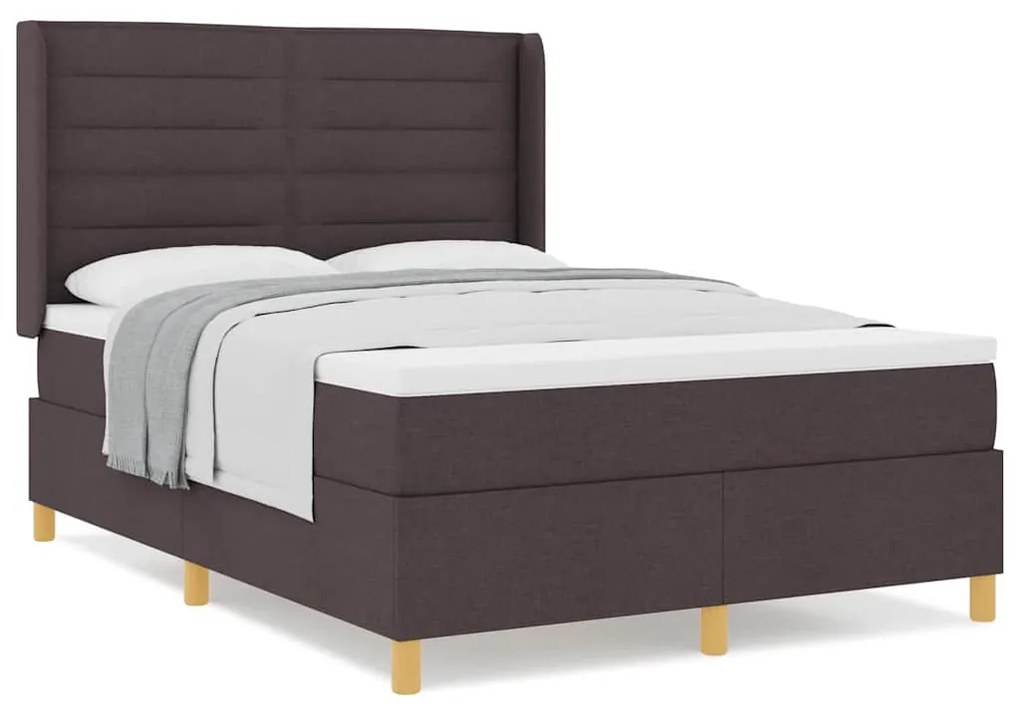 Cama Box com Colchão Marrom 140x190 cm