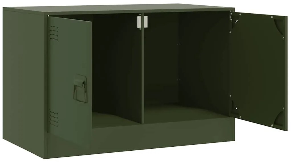 Móvel de TV 67x39x44 aço verde azeitona