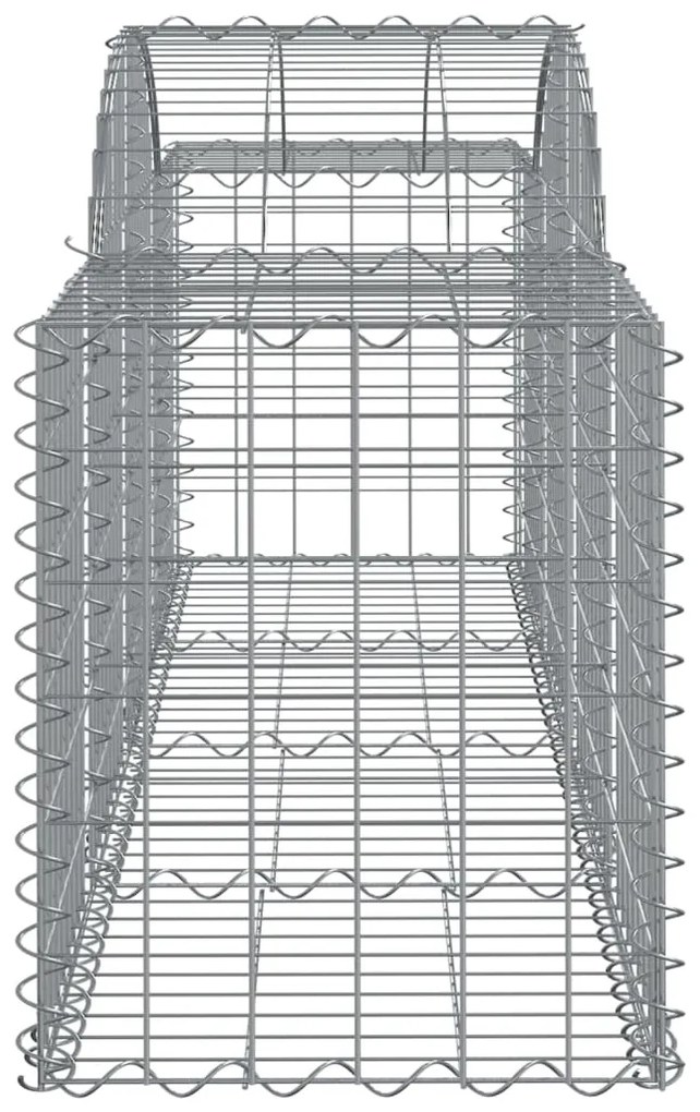 Cestos gabião arqueados 18pcs 200x50x60/80 cm ferro galvanizado