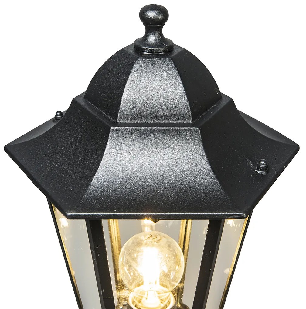 Candeeiro de pé clássico para exterior preto 170cm IP44 - New Orleans 1 Country / Rústico