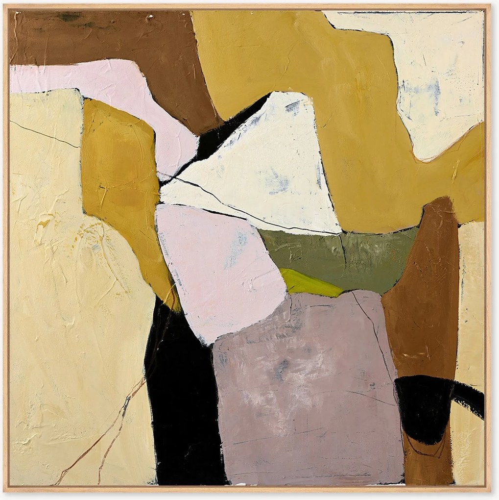 Quadro em tela emoldurada pintada à mão Featured