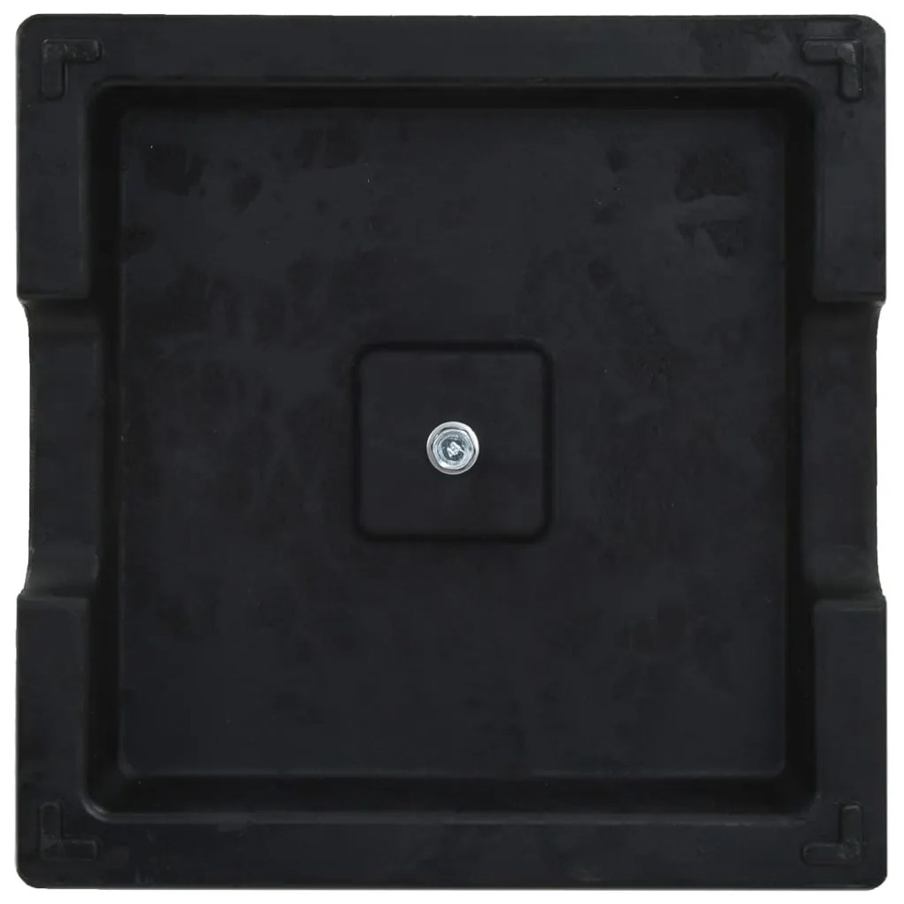 Base de guarda-sol quadrada poliresina 8 kg preto