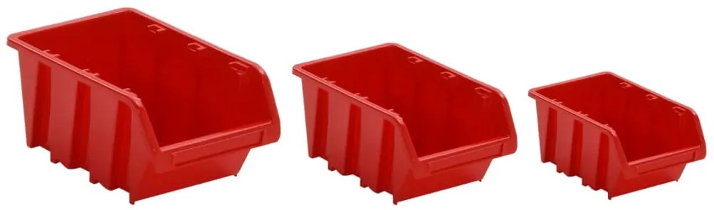 26pcs conjunto prateleiras de oficina 77x39cm PP vermelho/preto