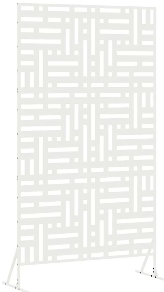 Tela de Privacidade Branca 100x50x180 cm em Aço