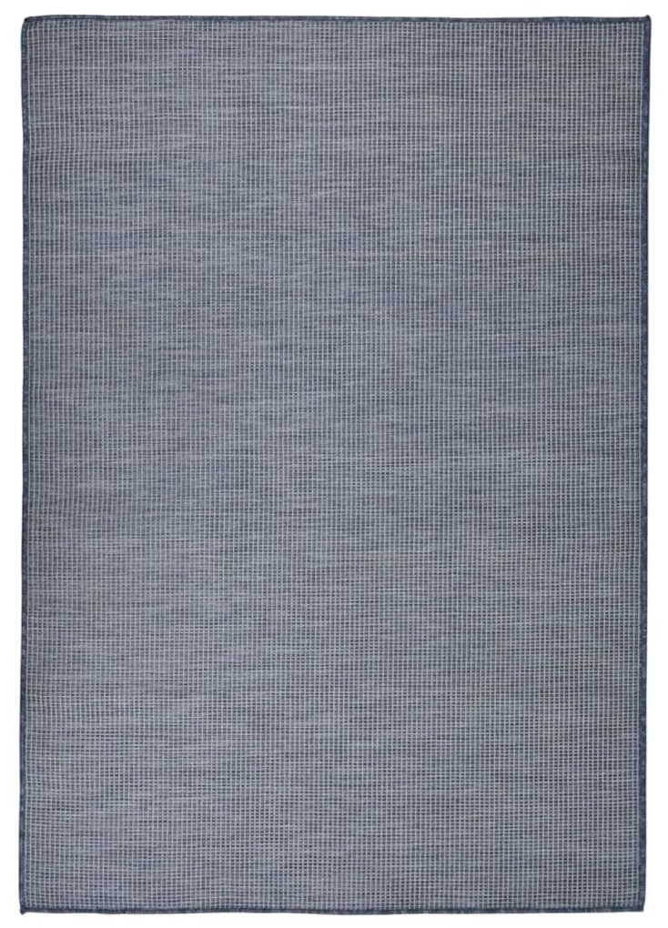 vidaXL Tapete de tecido plano para exterior 160x230 cm azul