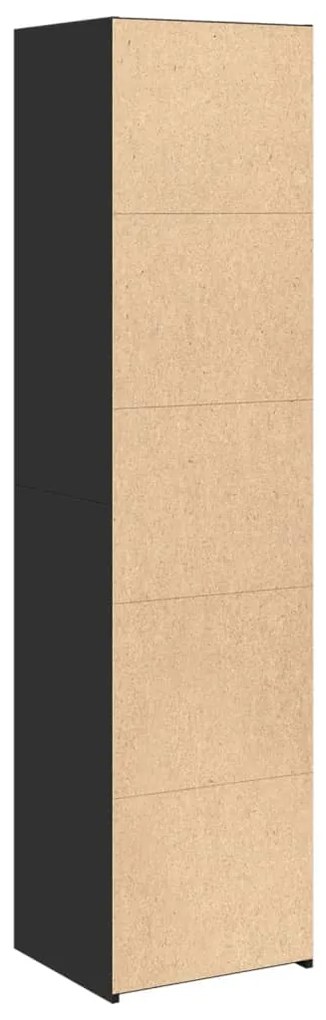 Armário alto 45x41x185 cm derivados de madeira preto
