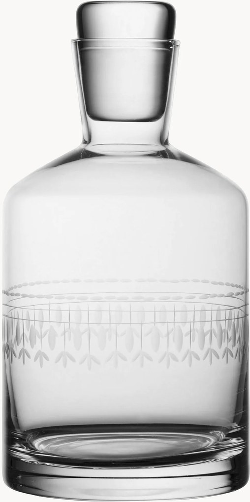 Decantador em cristal artesanal Ovals, 800 ml