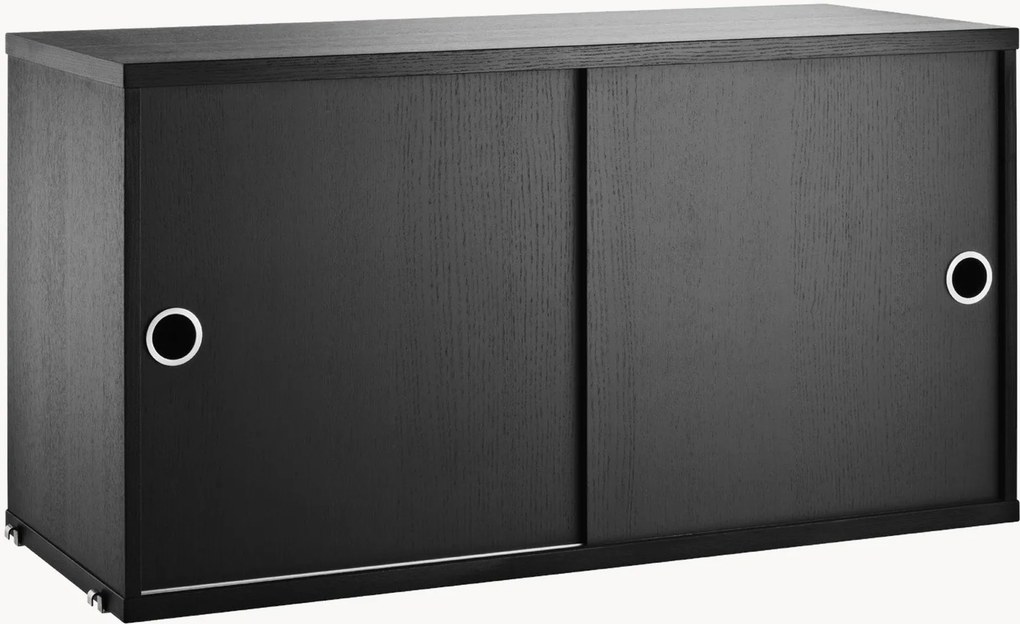 Armário com portas de correr String System, L 78 x P 30 cm