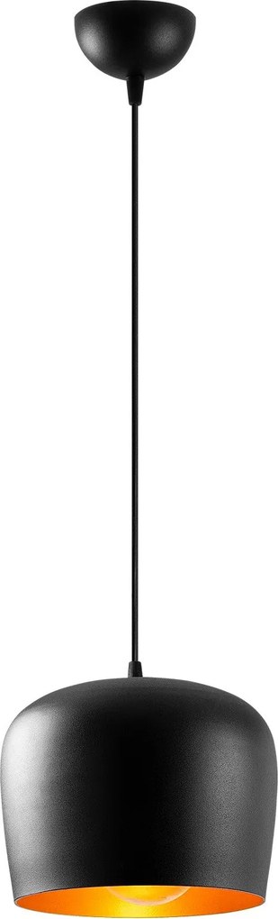 Candeeiro Suspenso Dodo – Preto – 22 x 22 cm
