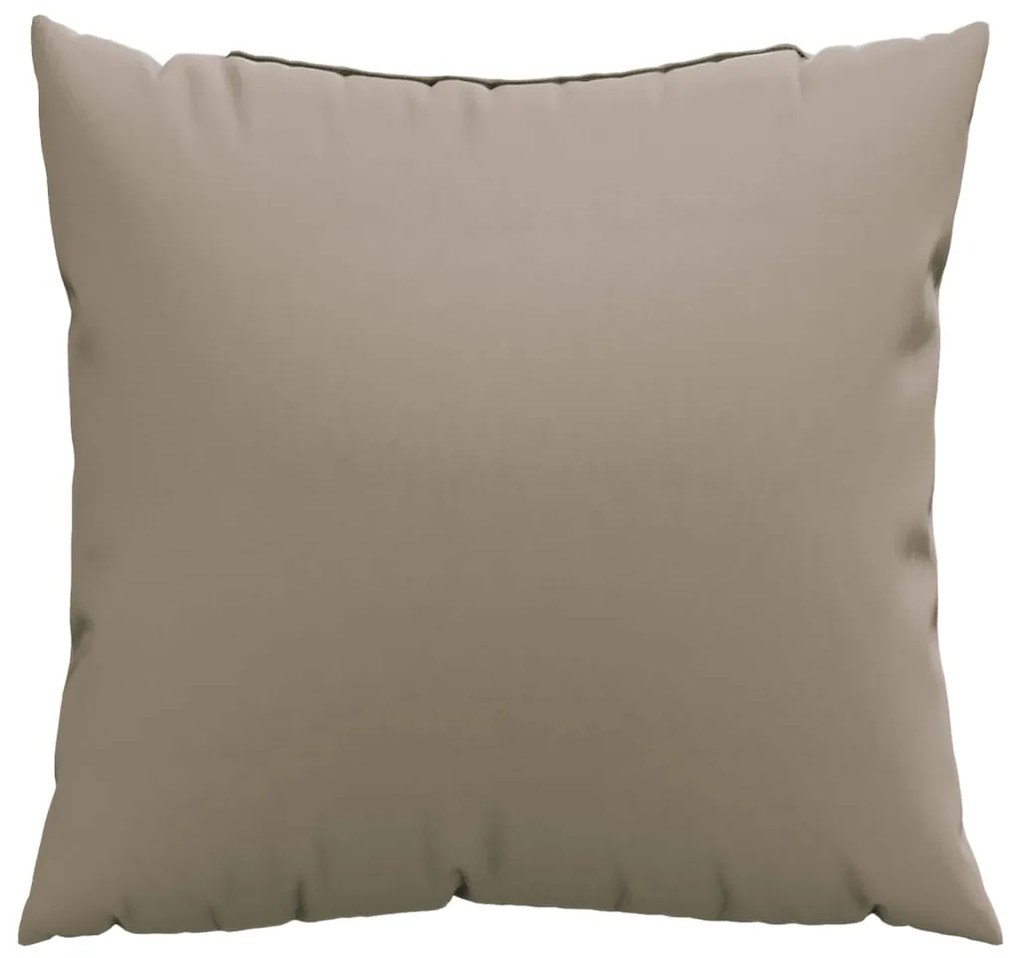 Almofadas de sofá 4 pcs 60x60 cm tecido cinza-acastanhado