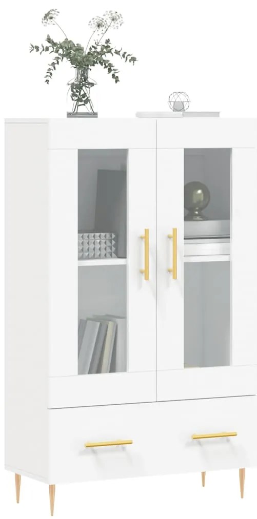 Aparador alto 69,5x31x115 cm derivados de madeira branco