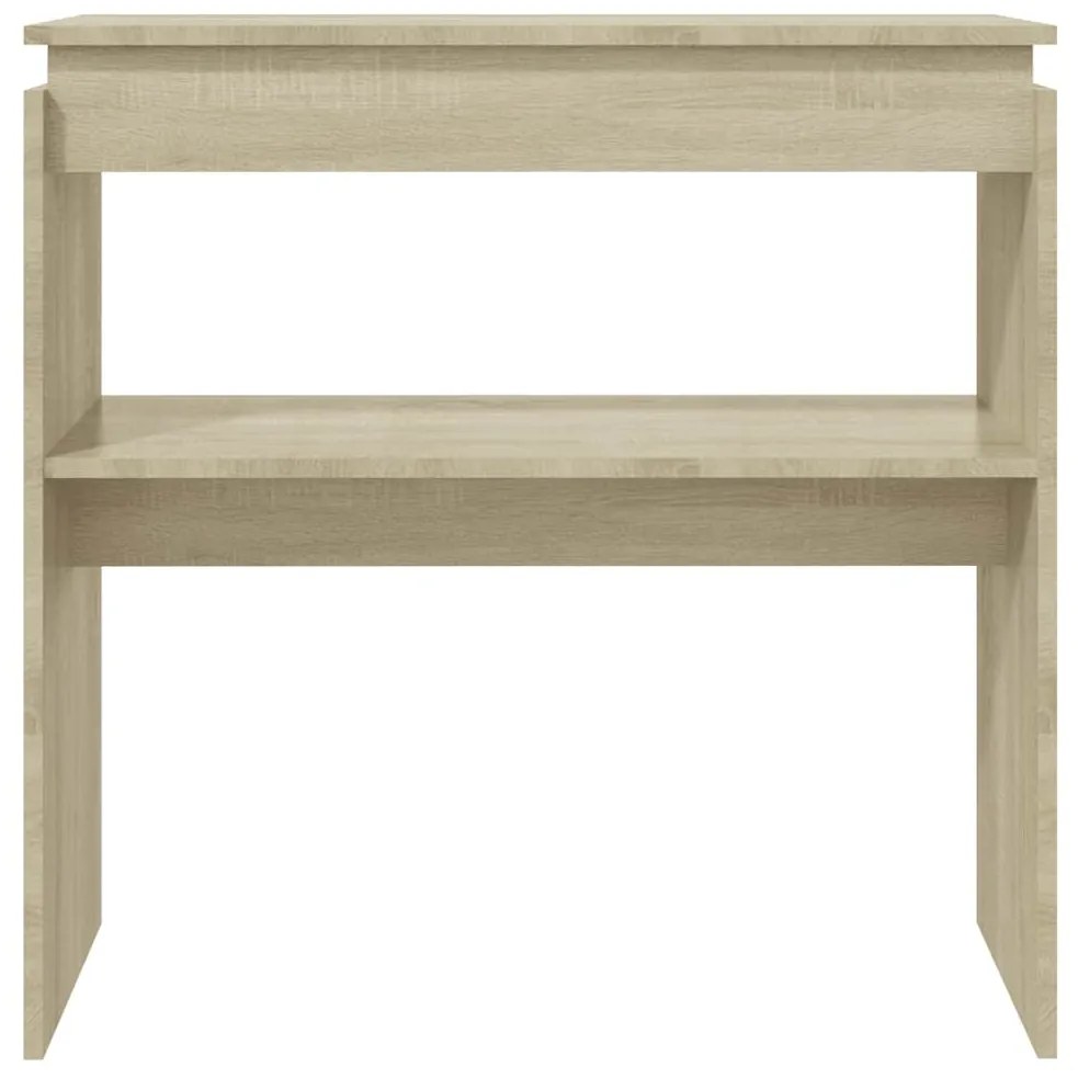 Mesa consola 80x30x80 cm derivados de madeira carvalho sonoma