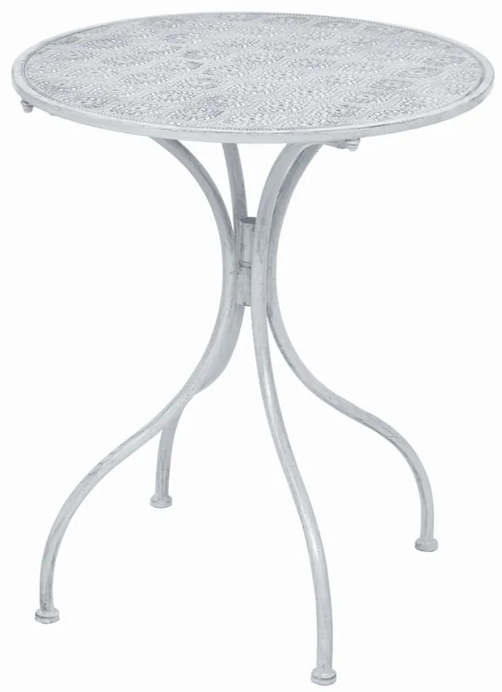3 pcs conjunto bistrô em aço branco acinzentado