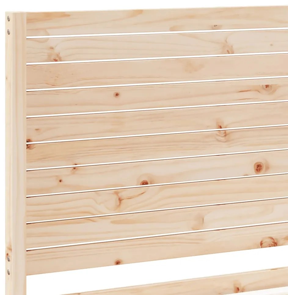 Cama extra longa sem colchão 100x220 cm madeira maciça