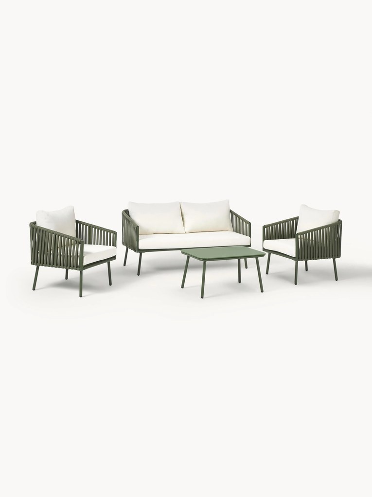 Conjunto lounge para jardim Malo, conjunto de 4
