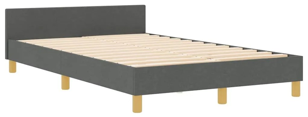Estrutura de Cama vidaXL Cinza Escuro 120x200 cm Tecido