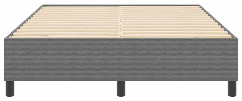 Cama Box Spring vidaXL Cinza Claro 140x200 cm Tecido Corduroy