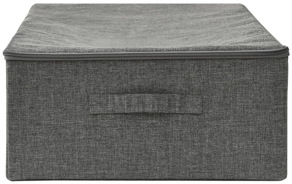 Caixa de arrumação tecido 70x40x18 cm antracite