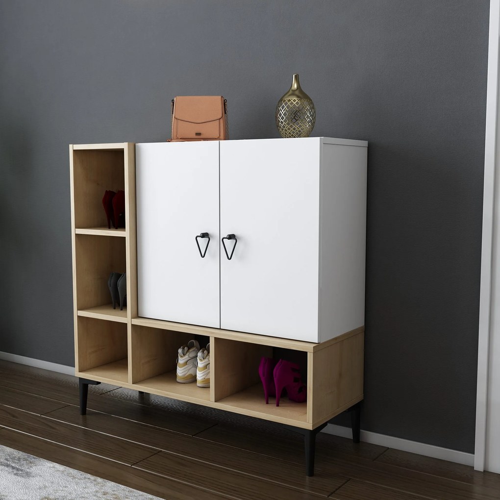 Console Platin – Oak White – 100x35x100 cm