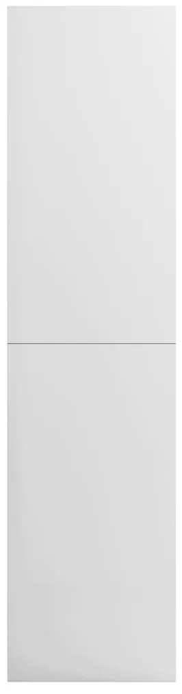 Roupeiro 100x50x200 cm derivados de madeira branco brilhante